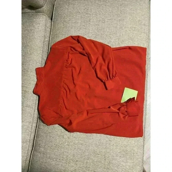 Vintage Country Sophisticates Pendleton Womens Blouse Size 10 Red Button Up NWT - Picture 5 of 5